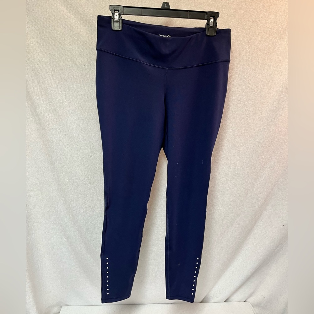 NWOT old navy size large go dry leggings in dark blue